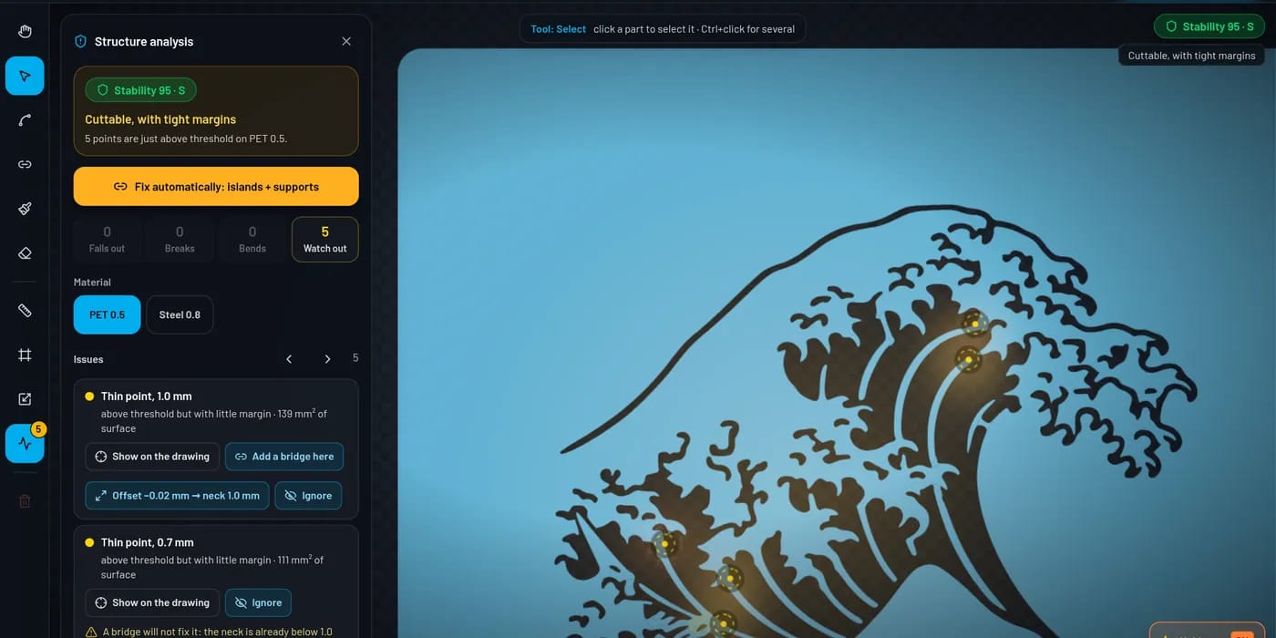 Touch up in Vector Studio