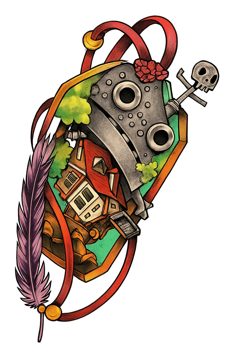 AI-extracted tattoo stencil